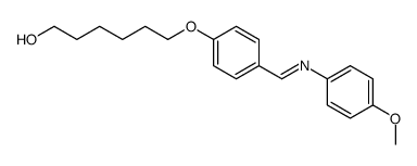 6-[4-[(4-methoxyphenyl)iminomethyl]phenoxy]hexan-1-ol Structure