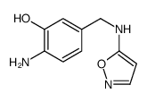 2-amino-5-[(1,2-oxazol-5-ylamino)methyl]phenol结构式