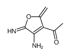 1-(4-amino-5-imino-2-methylidenefuran-3-yl)ethanone Structure