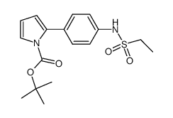 Tert-butyl 2-{4-[(ethylsulfonyl)amino]phenyl}-1H-pyrrole-1-carboxylate结构式