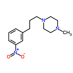 1-Methyl-4-[3-(3-nitrophenyl)propyl]piperazine结构式