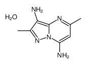 2,5-dimethylpyrazolo[1,5-a]pyrimidine-3,7-diamine,hydrate Structure
