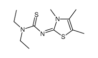 1,1-diethyl-3-(3,4,5-trimethyl-1,3-thiazol-2-ylidene)thiourea Structure