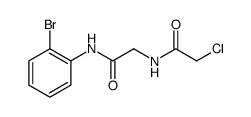 Acetamide, N-[2-[(2-bromophenyl)amino]-2-oxoethyl]-2-chloro结构式
