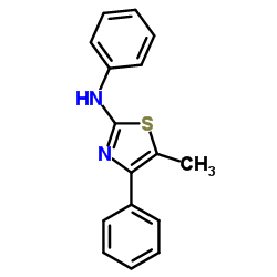 5-Methyl-N,4-diphenyl-1,3-thiazol-2-amine结构式