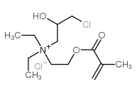 [3-chloro-2-hydroxypropyl]diethyl[2-[(2-methyl-1-oxoallyl)oxy]ethyl]ammonium chloride Structure