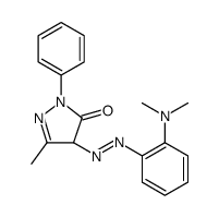 3H-Pyrazol-3-one, 4-[2-[2-(dimethylamino)phenyl]diazenyl]-2,4-dihydro-5-methyl-2-phenyl结构式