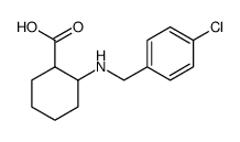 Cyclohexanecarboxylic acid, 2-[[(4-chlorophenyl)methyl]amino]结构式