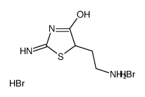 2-amino-5-(2-aminoethyl)-1,3-thiazol-4-one,dihydrobromide结构式
