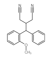 3-[(2-methoxyphenyl)-phenyl-methyl]pentanedinitrile structure