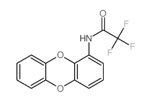 N-dibenzo-p-dioxin-1-yl-2,2,2-trifluoroacetamide结构式