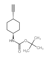 trans-1-(Boc-amino)-4-ethynylcyclohexane Structure