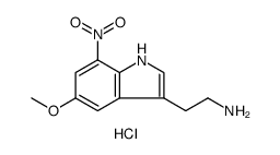 1H-Indole-3-ethanamine, 5-methoxy-7-nitro-, hydrochloride Structure