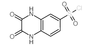 2,3-二氧代-1,2,3,4-四氢喹喔啉-6-磺酰氯结构式