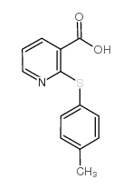 2-[(4-methylphenyl)thio]nicotinic acid structure