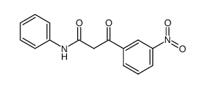 3-(3-nitro-phenyl)-3-oxo-propionic acid anilide Structure