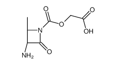 2-[(2S,3S)-3-amino-2-methyl-4-oxoazetidine-1-carbonyl]oxyacetic acid Structure