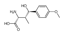 (2R,3R,4R)-2-Amino-4-hydroxy-4-(4-methoxyphenyl)-3-methylbutansaeure结构式