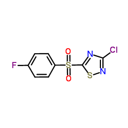 3-Chloro-5-(4-fluorophenylsulfonyl)-1,2,4-thiadiazole Structure