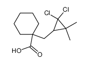 1-(2,2-Dichloro-3,3-dimethyl-cyclopropylmethyl)-cyclohexanecarboxylic acid结构式