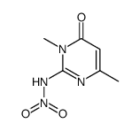 3,6-dimethyl-2-nitroamino-3H-pyrimidin-4-one Structure