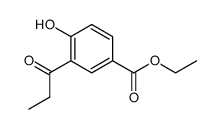 4-hydroxy-3-propionyl-benzoic acid ethyl ester Structure