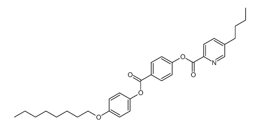 5-Butyl-pyridine-2-carboxylic acid 4-(4-octyloxy-phenoxycarbonyl)-phenyl ester Structure