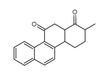 1,11-Dioxo-2-methyl-1,2,3,4,4a,11,12,12a-octahydro-chrysen Structure