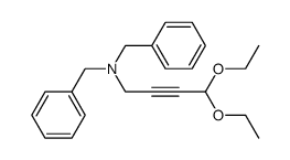 4-Dibenzylamino-1,1-diaethoxy-butin-(2) Structure