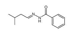 isovaleraldehyde benzoyl hydrazone Structure