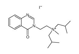 Diisobutyl-methyl-[2-(4-oxo-4H-quinazolin-3-yl)-ethyl]-ammonium; iodide Structure