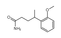 γ-[o-Methoxy-phenyl]-valeramid结构式