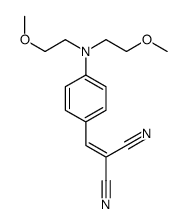 2-[[4-[bis(2-methoxyethyl)amino]phenyl]methylidene]propanedinitrile Structure