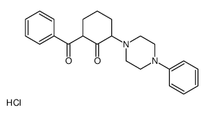 2-benzoyl-6-(4-phenylpiperazin-1-yl)cyclohexan-1-one,hydrochloride Structure