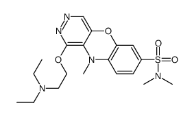 1-[2-(diethylamino)ethoxy]-N,N,10-trimethylpyridazino[4,5-b][1,4]benzoxazine-7-sulfonamide结构式
