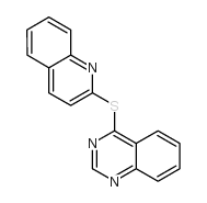 4-quinolin-2-ylsulfanylquinazoline structure