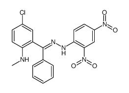 N-[(Z)-[[5-chloro-2-(methylamino)phenyl]-phenylmethylidene]amino]-2,4-dinitroaniline结构式