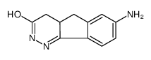 7-amino-2,4,4a,5-tetrahydroindeno[1,2-c]pyridazin-3-one结构式