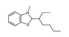 Benzothiazole, 2-(1-ethylpentyl)-2,3-dihydro-3-methyl- (9CI) structure