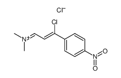 Dimethyl-(γ-chlor-γ-(p-nitro-phenyl)-allyliden)-ammonium Structure