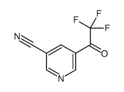 5-(2,2,2-trifluoroacetyl)pyridine-3-carbonitrile结构式
