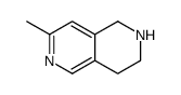 7-methyl-1,2,3,4-tetrahydro-2,6-naphthyridine结构式
