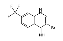 4-Amino-3-bromo-7-trifluoromethylquinoline结构式