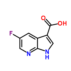5-fluoro-1H-pyrrolo[2,3-b]pyridine-3-carboxylic acid Structure