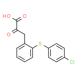 2-[(4-Chlorophenyl)thio]-α-oxobenzenepropanoic acid structure