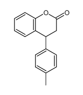 2H-1-BENZOPYRAN-2-ONE, 3,4-DIHYDRO-4-(4-METHYLPHENYL)- Structure