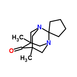 5',7'-Dimethyl-1',3'-diazaspiro[cyclopentane-1,2'-tricyclo[3.3.1.13,7]decan]-6'-one Structure