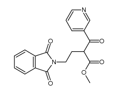 2-nicotinoyl-4-phthalimido-butyric acid methyl ester Structure