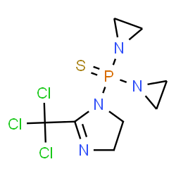 DIAZIRAN-1-YL[2-(TRICHLOROMETHYL)-4,5-DIHYDRO-1H-IMIDAZOL-1-YL]PHOSPHINE SULFIDE结构式