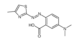5-(dimethylamino)-2-[(4-methyl-1,3-thiazol-2-yl)diazenyl]benzoic acid Structure